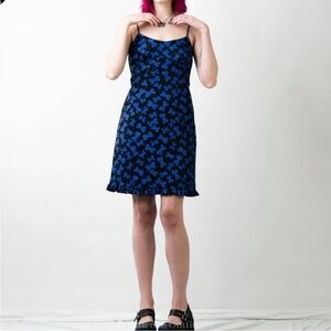 Morbid Threads Vintage 90s  Goth Bow Skull Dress - M